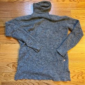 Harris Wilson gray baby alpaca blend knit gray sweater size 1 / small